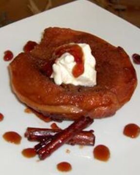 Десерт из айвы с корицей