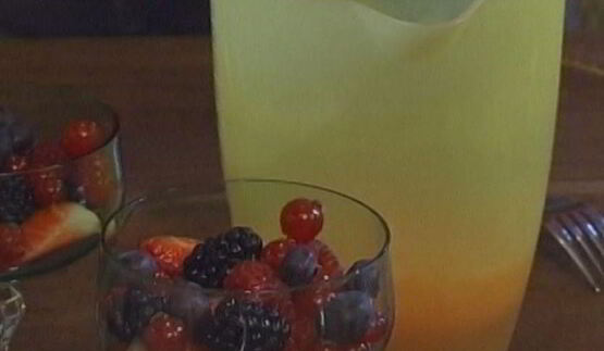 фруктовое желе с шампанским