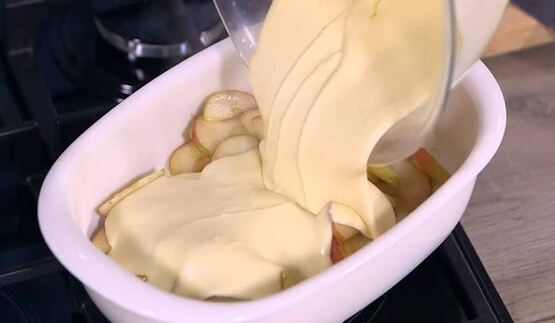 клафути с яблоками и корицей