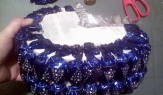 коляска из конфет