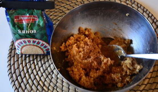 конфеты из киноа с арахисовой пастой