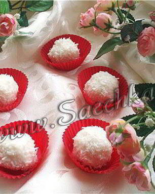 Конфеты Рафаэлло из творога