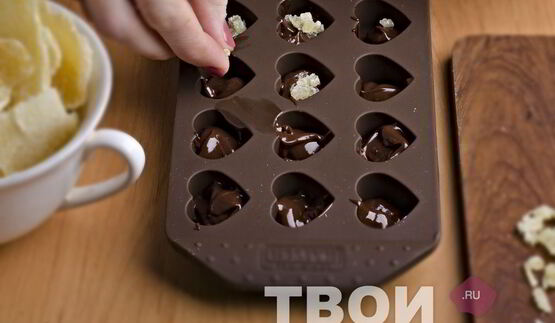 шоколадные конфеты с начинкой из имбирных цукатов