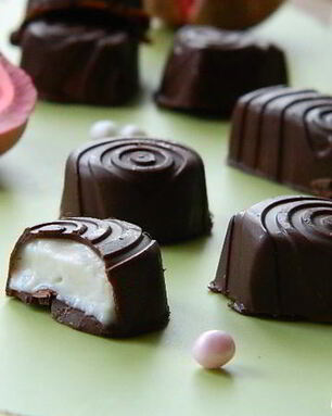 Шоколадные конфеты с творожным сыром
