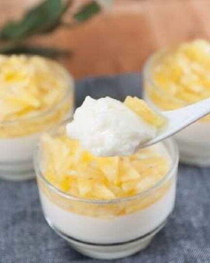 Рецепт кокосового крема с фруктами