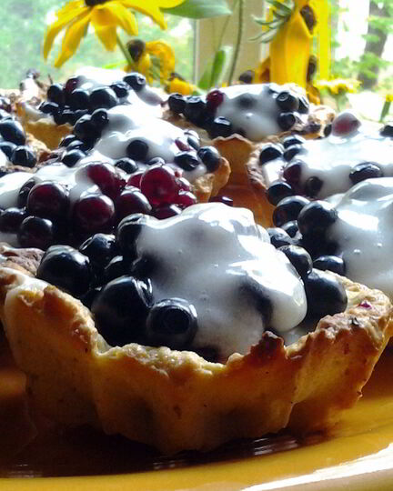 Рецепт корзинок с ягодами и лимонным кремом