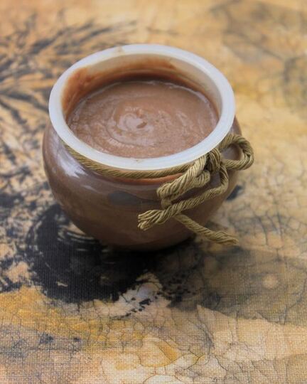 Рецепт крема из тофу с печеной грушей