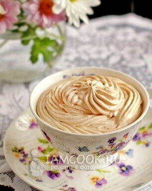 Крем из вареной сгущенки и сливок