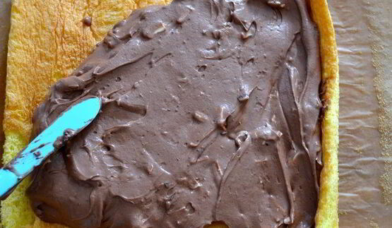 рулет с кремом два шоколада