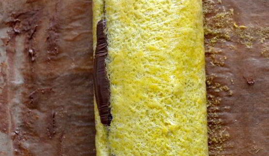 рулет с кремом два шоколада