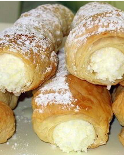 Рецепт трубочек с кремом