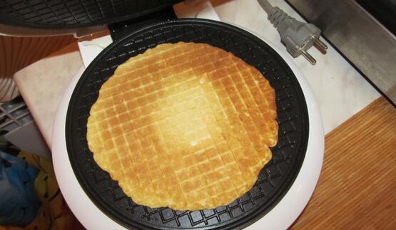 вафельные корзинки с творожно-сливочным кремом