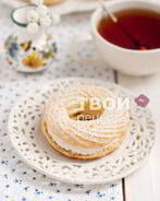 Заварные колечки с творожным кремом