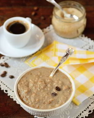 Молочный рис с кофе