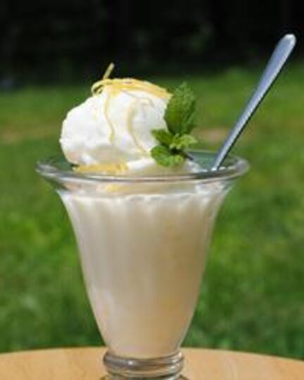 Рецепт домашнего лимонного мороженого