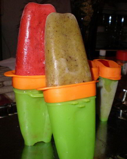 Рецепт фруктового мороженого из клубники и киви