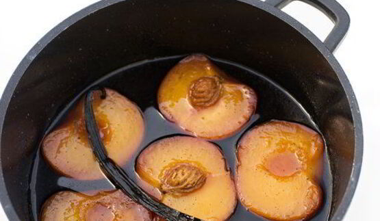 мороженое персик мельба