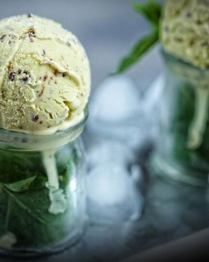 Рецепт мятного мороженого с шоколадом