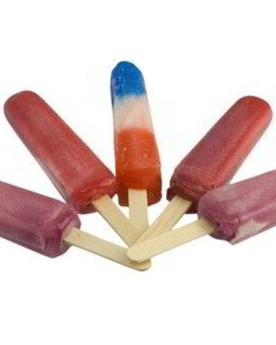 Трехцветное полосатое мороженое