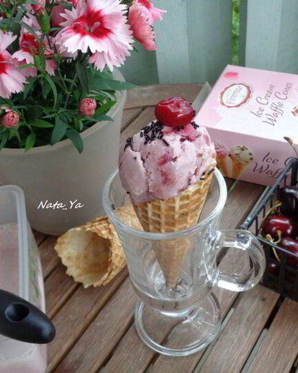 Рецепт вишневого мороженого