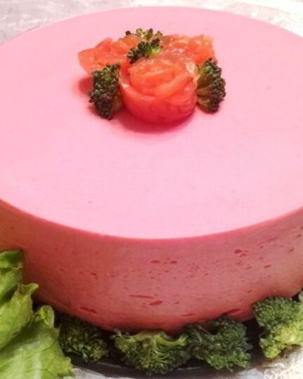 Рецепт блинного чизкейка со сливочно-рыбным муссом