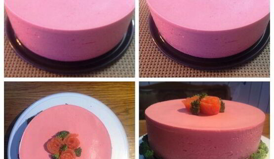 блинный чизкейк со сливочно-рыбным муссом