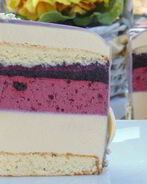 Фиалковый торт-мусс с черникой Весна в Тулузе