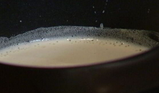 йогуртовый мусс с красной смородиной