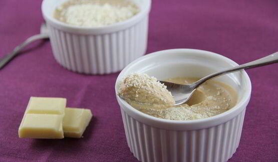 кофейный крем-мусс с белым шоколадом