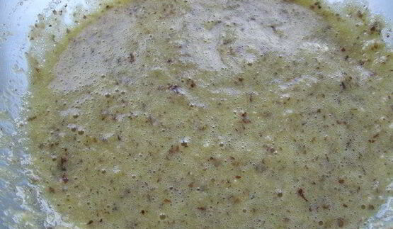 лимонно-медовый мусс с фундуком