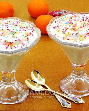 Мусс из консервированных ананасов