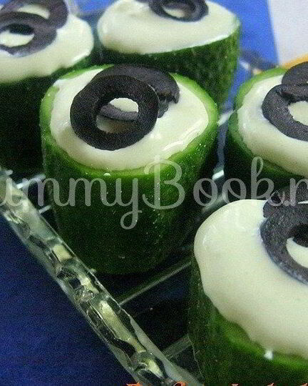 Рецепт мусса из сыра в огурцах