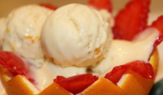 шоколадно-апельсиновое мороженое-мусс с медом