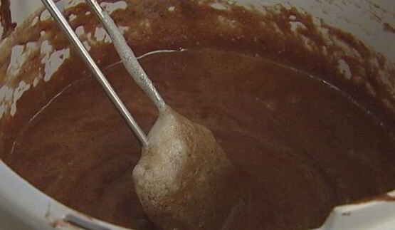 шоколадно-ванильный мусс