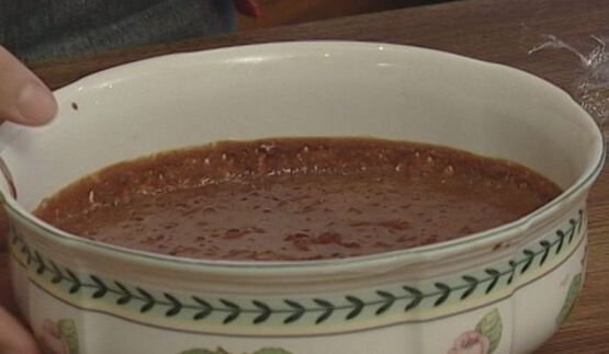 шоколадно-ванильный мусс