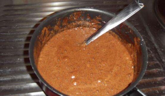 шоколадный мусс с бисквитом