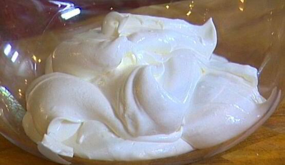 сливочный крем-мусс из белого шоколада