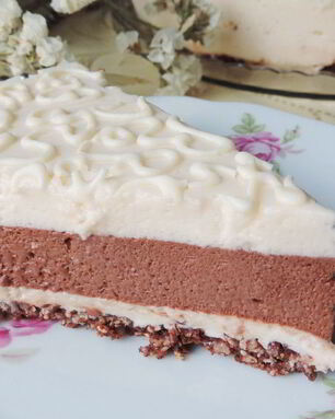 Торт-мусс без выпечки Сладкий дуэт