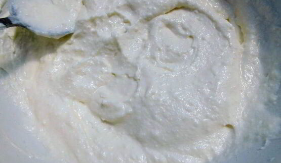 творожный мусс с черешней