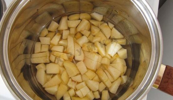 яблочный мусс на манной крупе