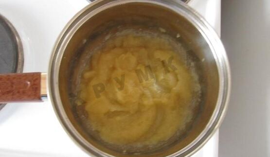 яблочный мусс на манной крупе