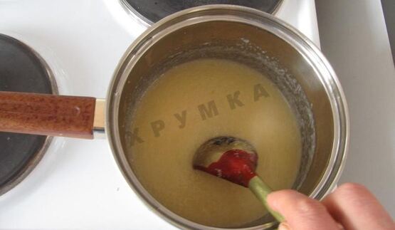 яблочный мусс на манной крупе