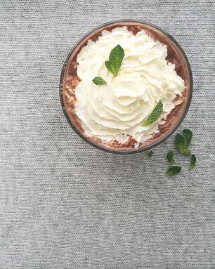 Мятный горячий шоколад