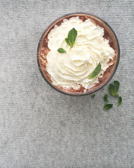 Рецепт мятного горячего шоколада