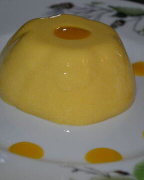 Панна котта с манговым пюре