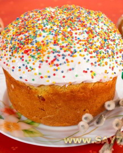 Рецепт кулича шафранового