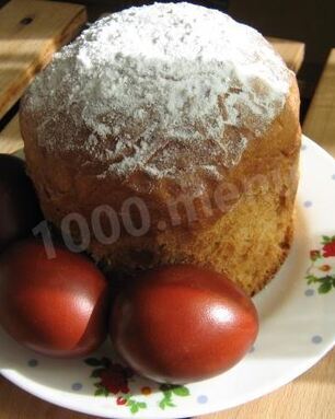 Кулич со сметаной пасхальный