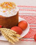 Пасхальный кулич с кремом