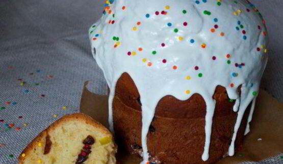 пасхальный шафрановый кулич