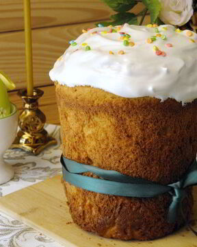 Творожный кулич на Пасху